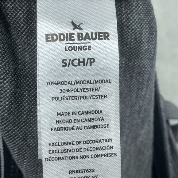 Eddie Bauer Mens Lounge Shorts Gray Size S Soft Stretch 6878 - Picture 3 of 5